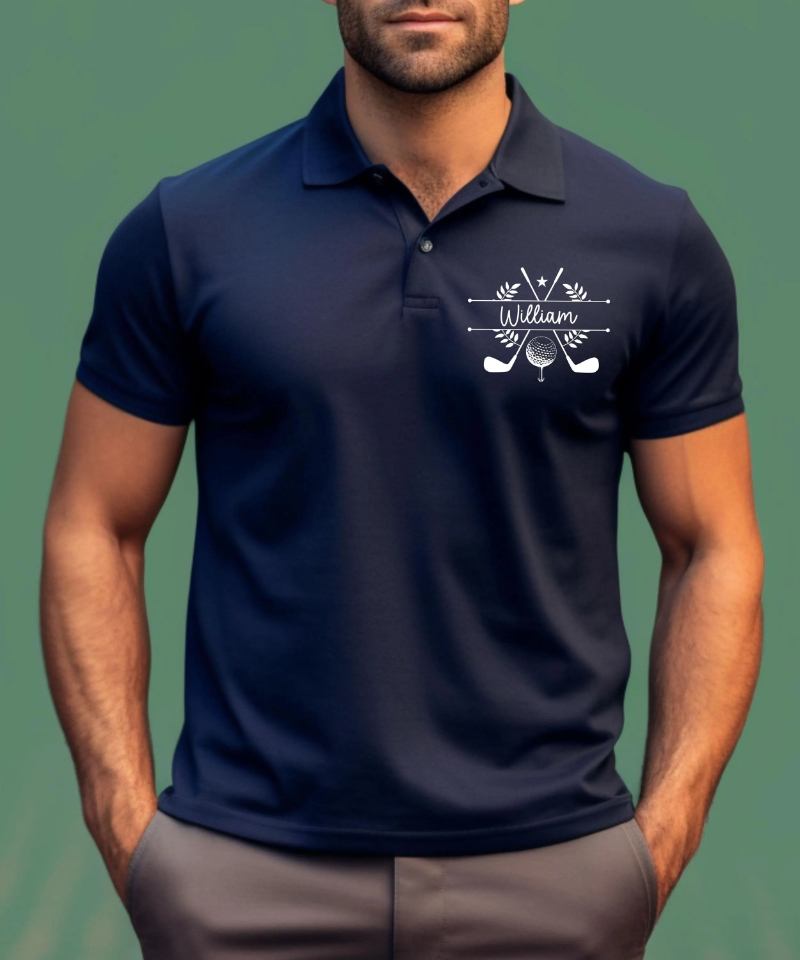 Badminton England - Polo de Golf con Nombre Personalizado: