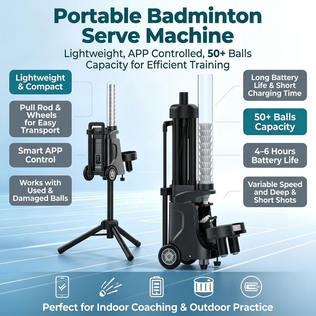 Feeder Machine Badminton - Lanzador Automático de Volantes de Bádminton