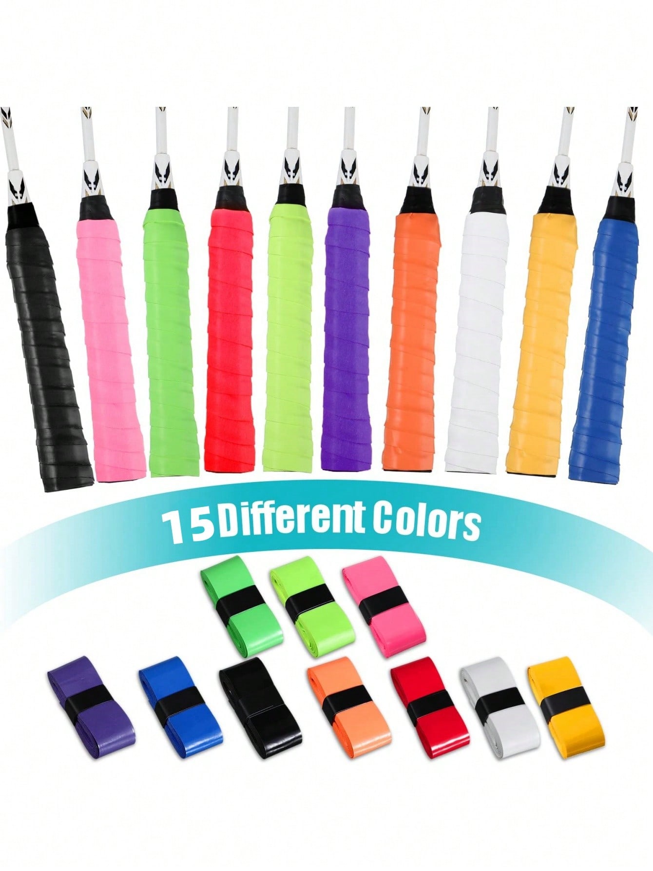 Badminton Rules - Cinta de agarre elástica antideslizante y