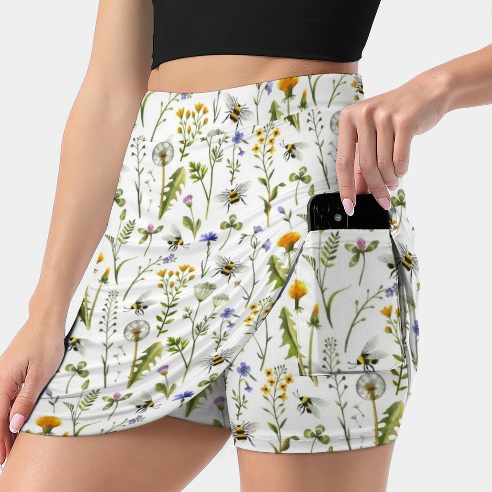 Falda de mujer con abejas y fl - Badminton Minion reseña y precio